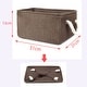 preview thumbnail 22 of 26, Canvas Toy Bins for Laundry Clothes Storage Home Organizer Chocolate Color S