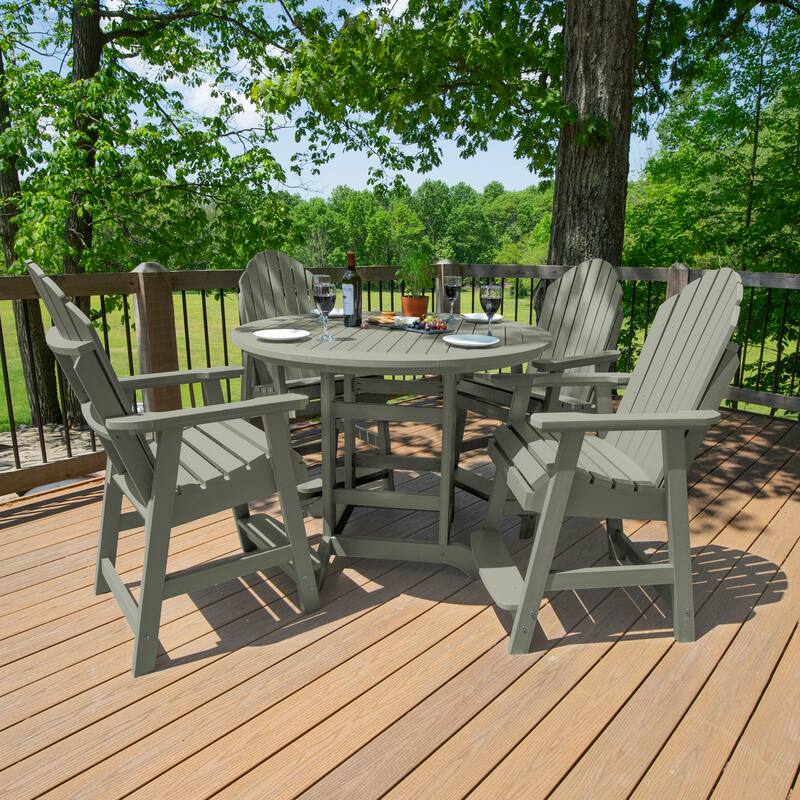 Hamilton 5-Piece Outdoor Counter Height Dining Set - 48" Round Table