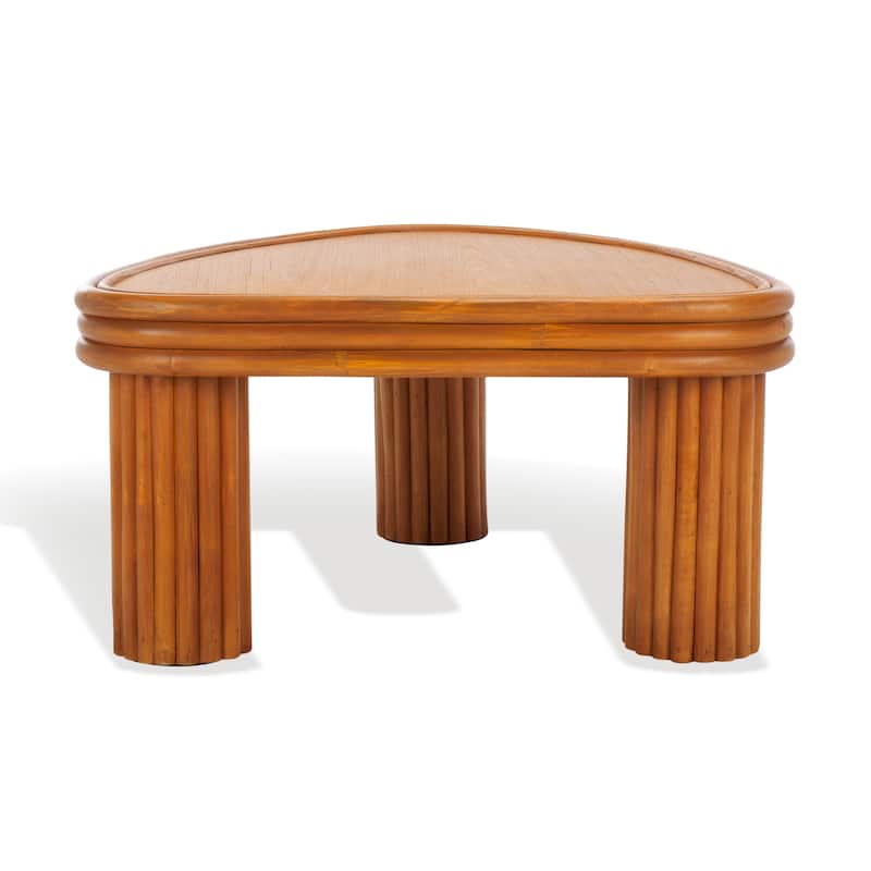 SAFAVIEH Couture Bayard Rattan Triangle Coffee Table - 28"W x 27"D x 14"H