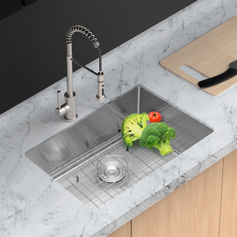 27 inch Undermount Deep Single Bowl 16 Gauge Stainless Steel
