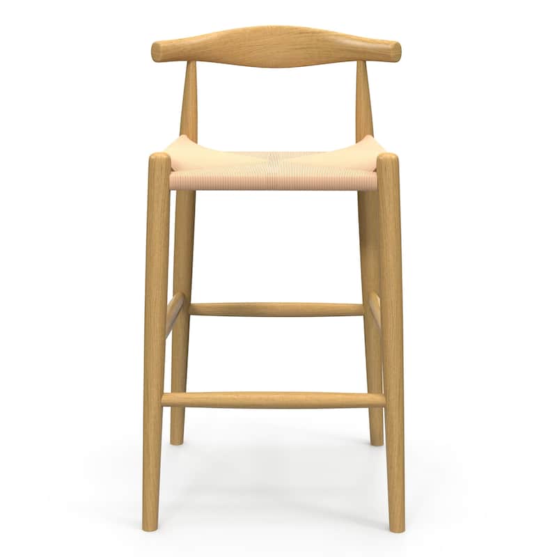 Troy Papercord Bar Height Stool - Natural Frame / Natural Papercord
