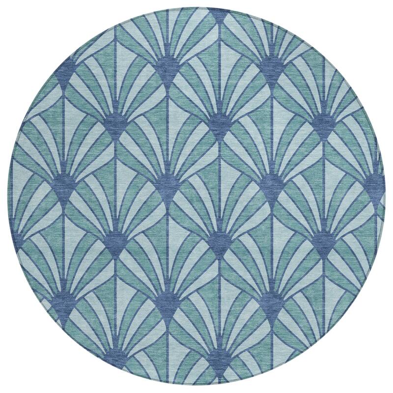 Machine Washable Indoor/ Outdoor Casual Kim Chantille Rug