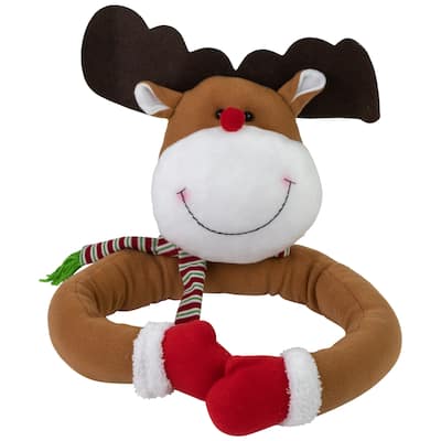 Plush Reindeer Christmas Tree Topper -26" - Unlit