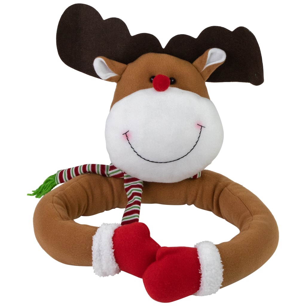 26" Plush Reindeer Christmas Tree Topper Unlit - 26