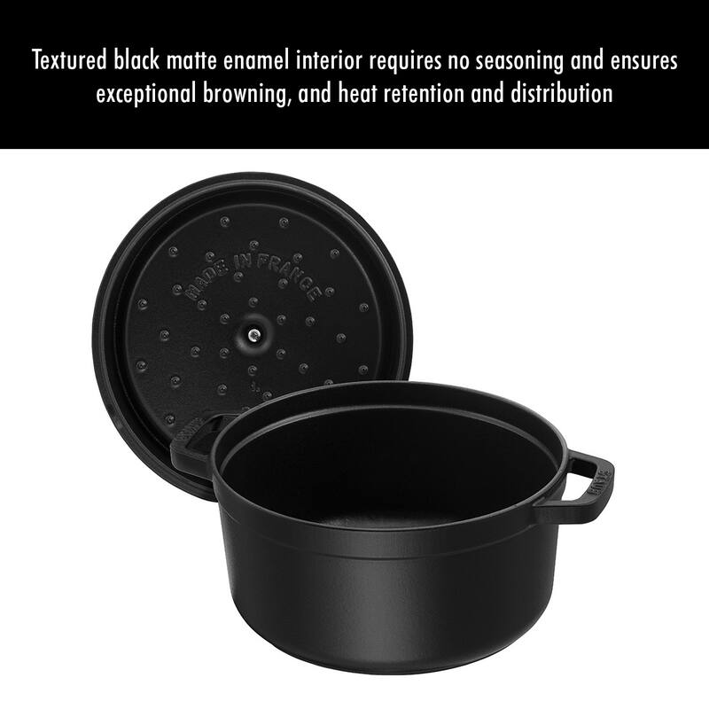 STAUB Cast Iron 5.5-qt Round Cocotte