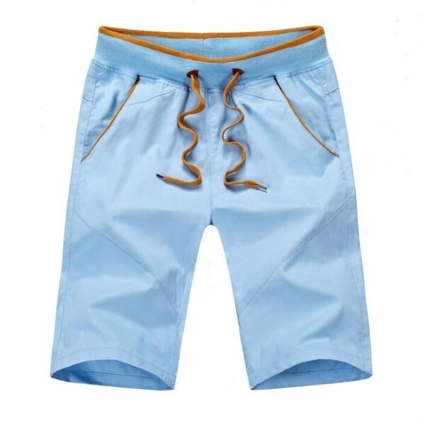 men's shorts with elastic waist and drawstring