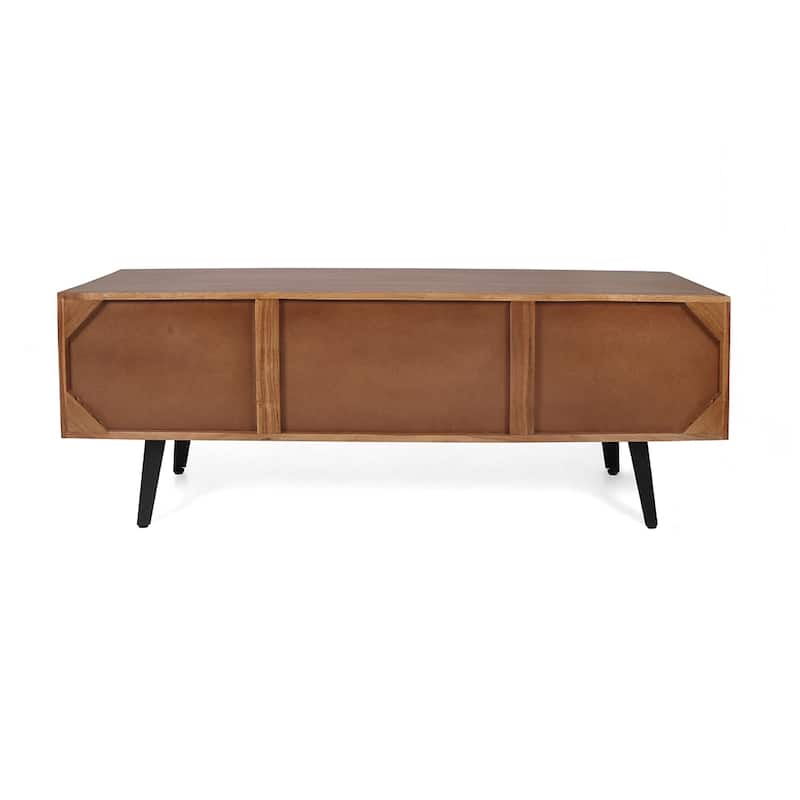 Farmhouse Acacia Wood TV Cabinet