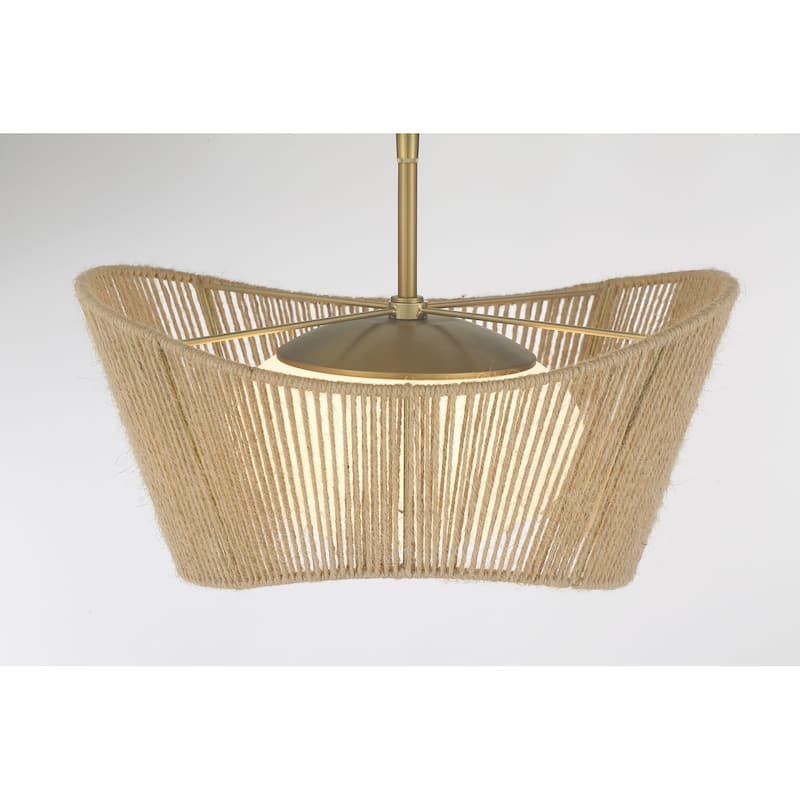 Minka Lavery 6574 Key Largo 1 Light 16" Wide Semi-Flush Ceiling