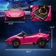 preview thumbnail 13 of 16, Qaba 12V Lamborghini Huracan Licensed Kids Electric Car with Remote Control, Spring Suspension, Transport Wheel, LED Lights