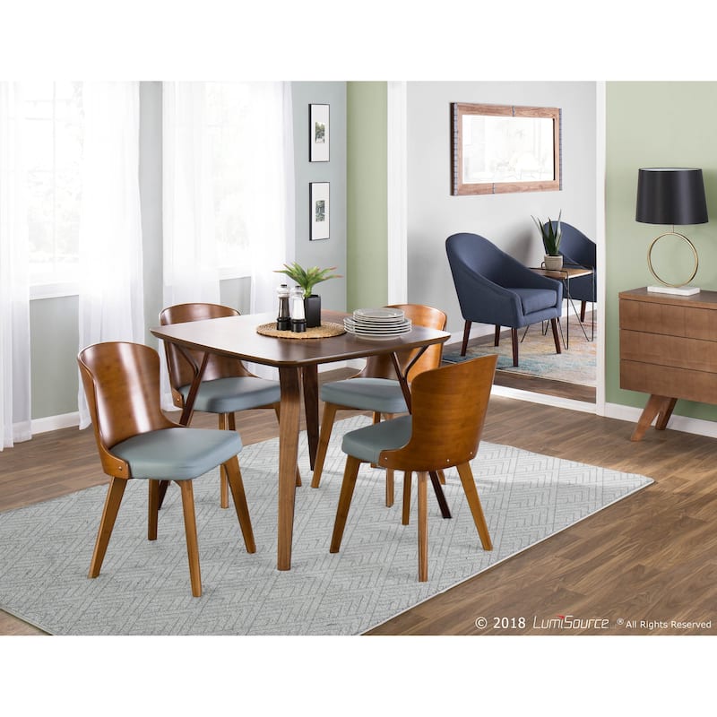 Carson Carrington Valsbo Walnut/Faux Leather Chair