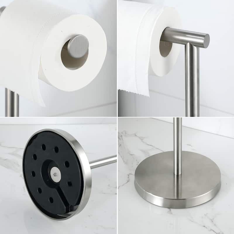 Bathroom Freestanding Toilet Paper Holder Tissue Roll Holder