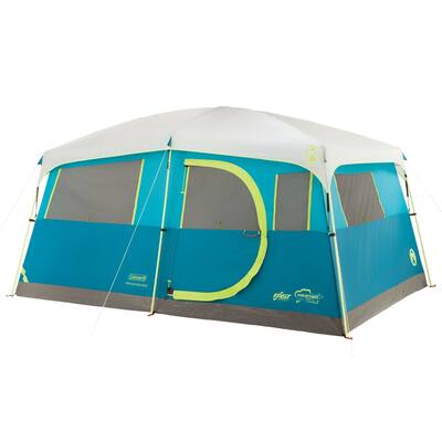 8-Person Fast Pitch Cabin Camping Tent with Closet