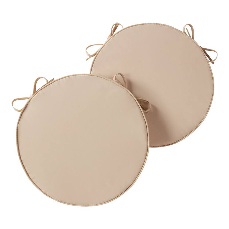 Greendale Home Fashions 18" Round Outdoor Chair Pad (Set of 2)