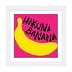 preview thumbnail 12 of 18, iCanvas "Banana Yellow Pink Fruit Coloring Illustration" by Art Mirano White - 16x16x1