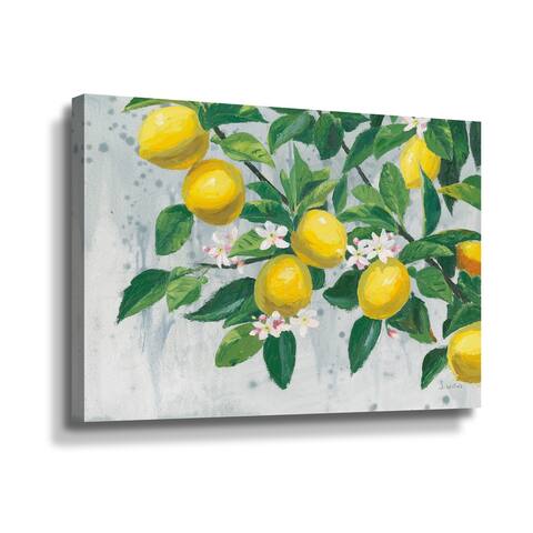 Zesty Lemons Gallery Wrapped Canvas