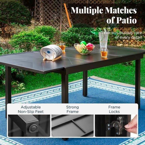 9 7 Piece Patio Dining Set with 8 6 Rattan Swivel Chairs and a Expandable Dining Table On Sale Bed Bath Beyond 36917072