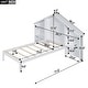 preview thumbnail 29 of 40, Wooden platform bed in house shape