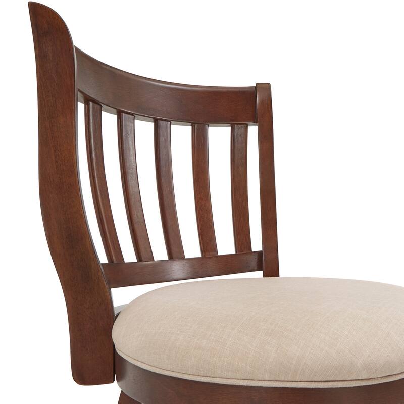 Ali Modern Linen 29-inch High Back Bar Stool Swivel by iNSPIRE Q Classic