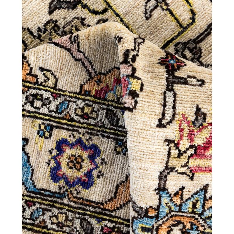 Serapi One-of-a-Kind Hand-Knotted Area Rug - Ivory - 4' 0" x 5' 11"