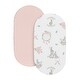 preview thumbnail 2 of 4, Sweet Jojo Designs Woodland Bunny Floral Girl 2 Pack Baby Bassinet Fitted Sheets - Solid Pink & Shabby Chic, Boho, Rose, Flower