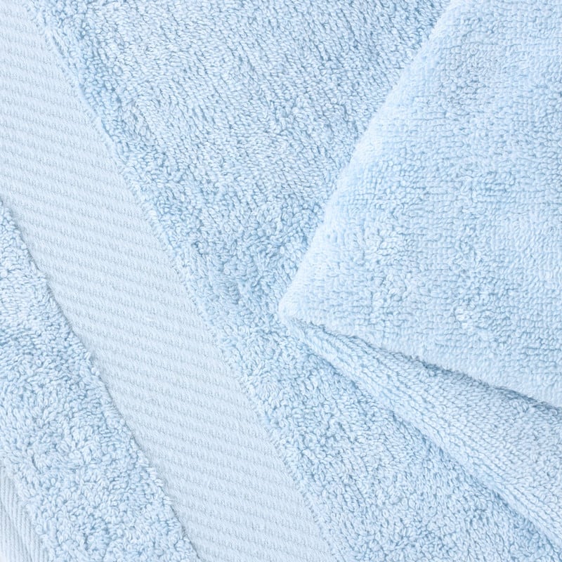 Superior Luxury Solid Highly Absorbent Egyptian Cotton 6 Piece Bath, Face, and Hand Towel Set