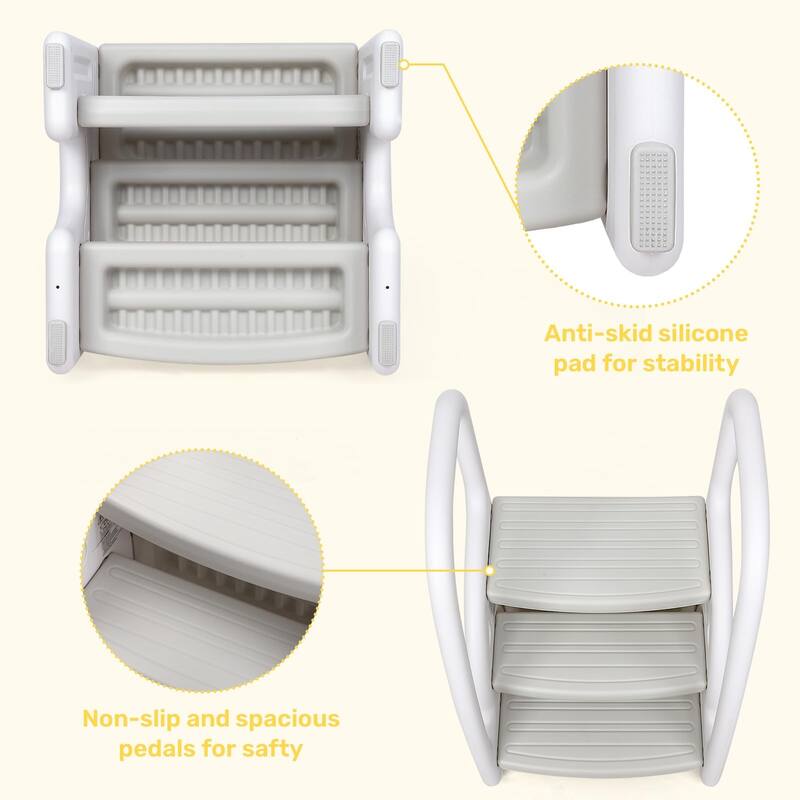 Kids Step Stool with Handles Sides
