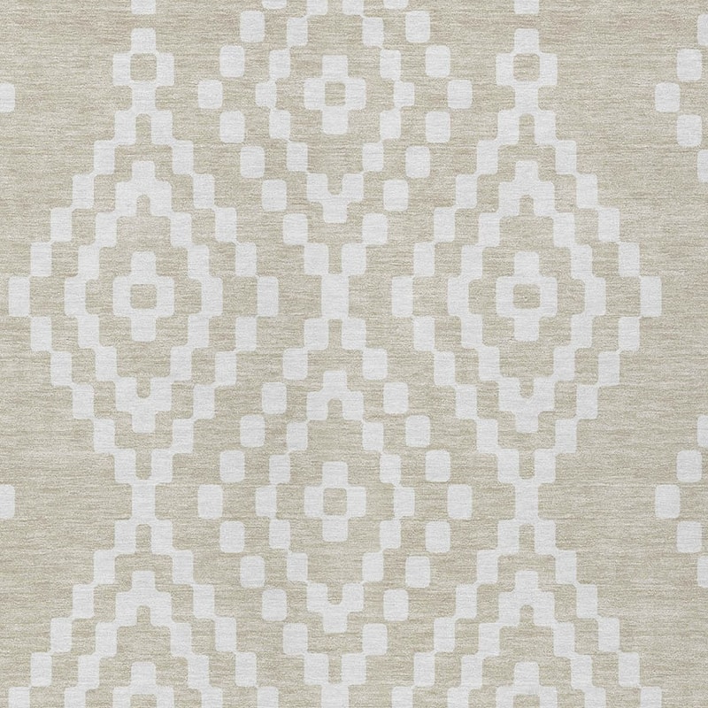 HomeRoots Geometric Transitional Rectangle Outdoor Rug