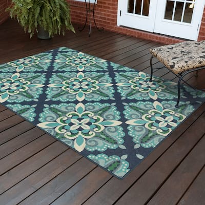 Style Haven Martinque Medallion Indoor Outdoor Area Rug-