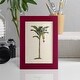 preview thumbnail 64 of 137, UA CH British Palms III -Framed Print w/glass-Cherry Red