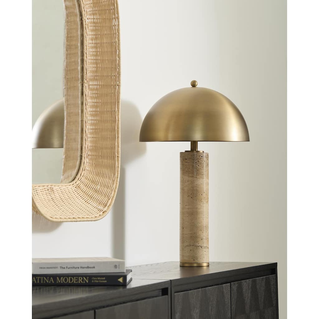 Livabliss Terrosa Rustic Accent Floor Lamp - 24"H x 15"W x 15"D