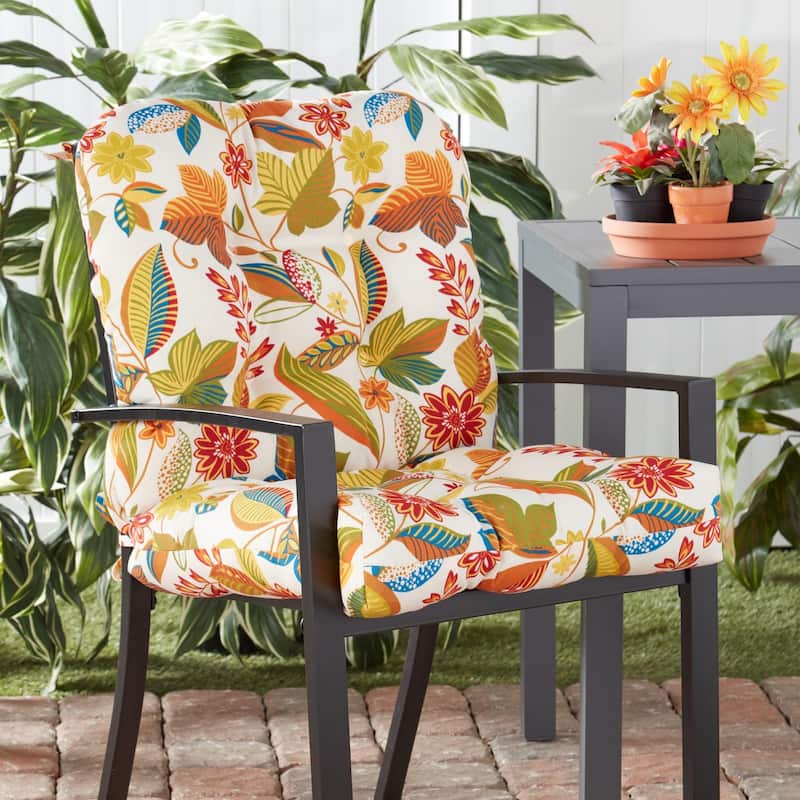 Outdoor Tufted Dining Chair Cushion