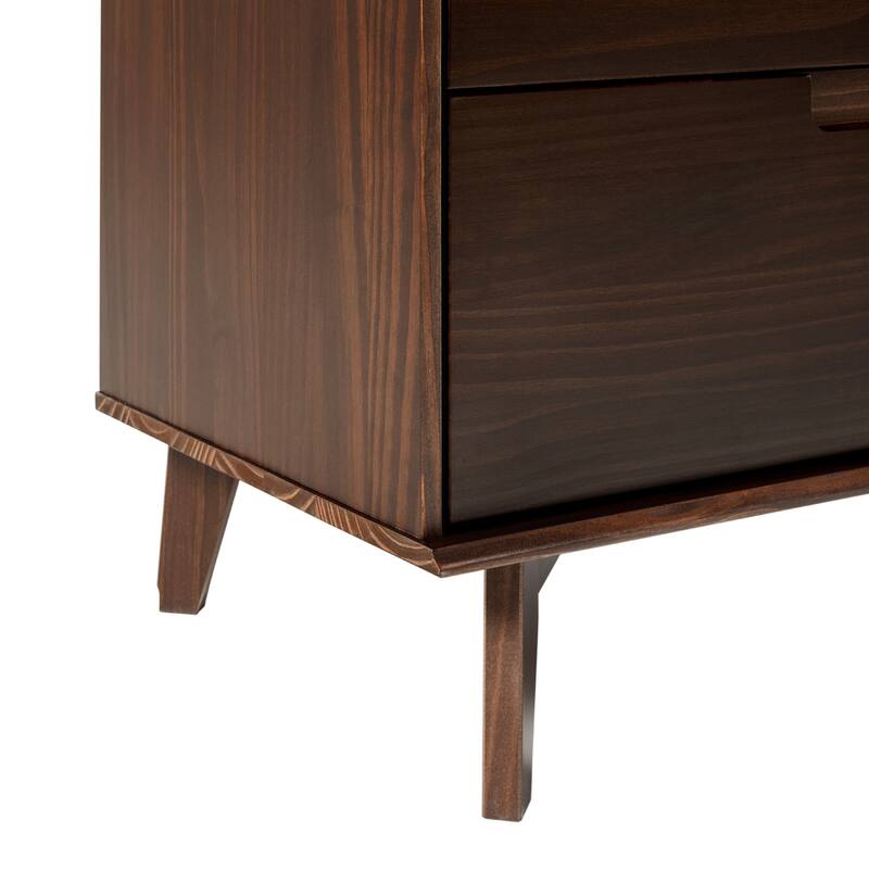 Middlebrook Mid-Century Solid Pine 3-Drawer Storage Chest