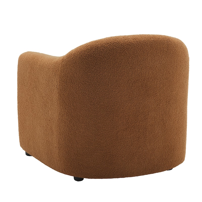 Modern Upholstered Barrel Accent Chair
