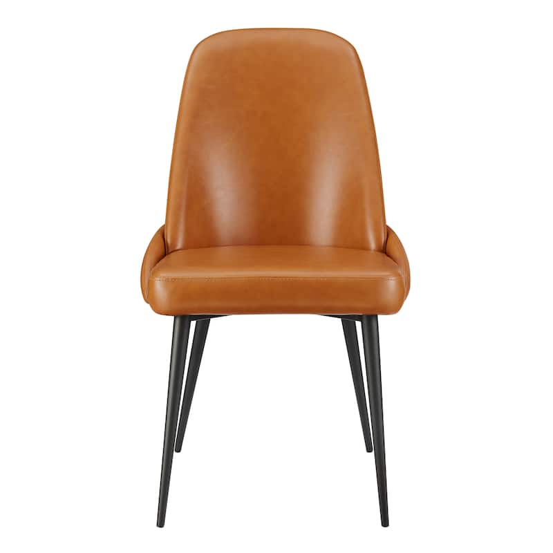 NPD Furniture Elodie Faux Leather Dining Side Chair (Set of 2)