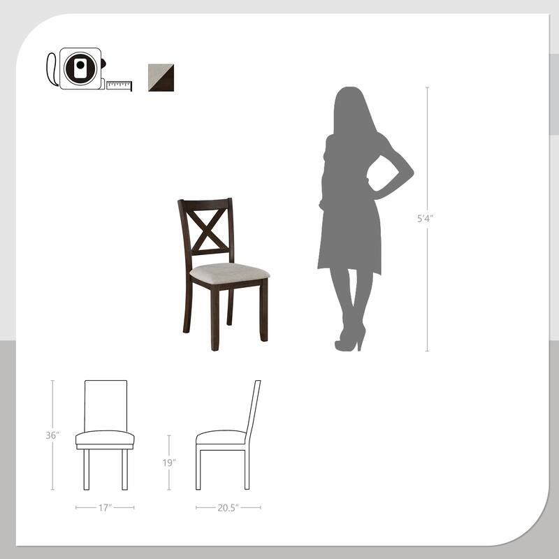 Sidney Wood 7-Piece Dining Set
