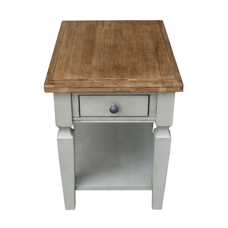Vista Solid Wood End Table - 18"W x 24"D x 24"H