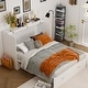 preview thumbnail 7 of 30, Murphy Cabinet Bed , Free-Standing Foldable Murphy Bed Credenza for Guest Room Dresser