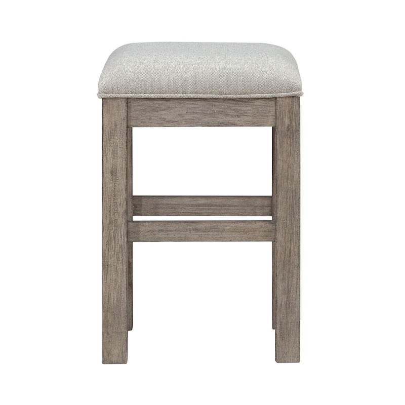 Liberty Furniture Skyview Lodge Upholstered Stool - Width16" x Depth16" x Height24"