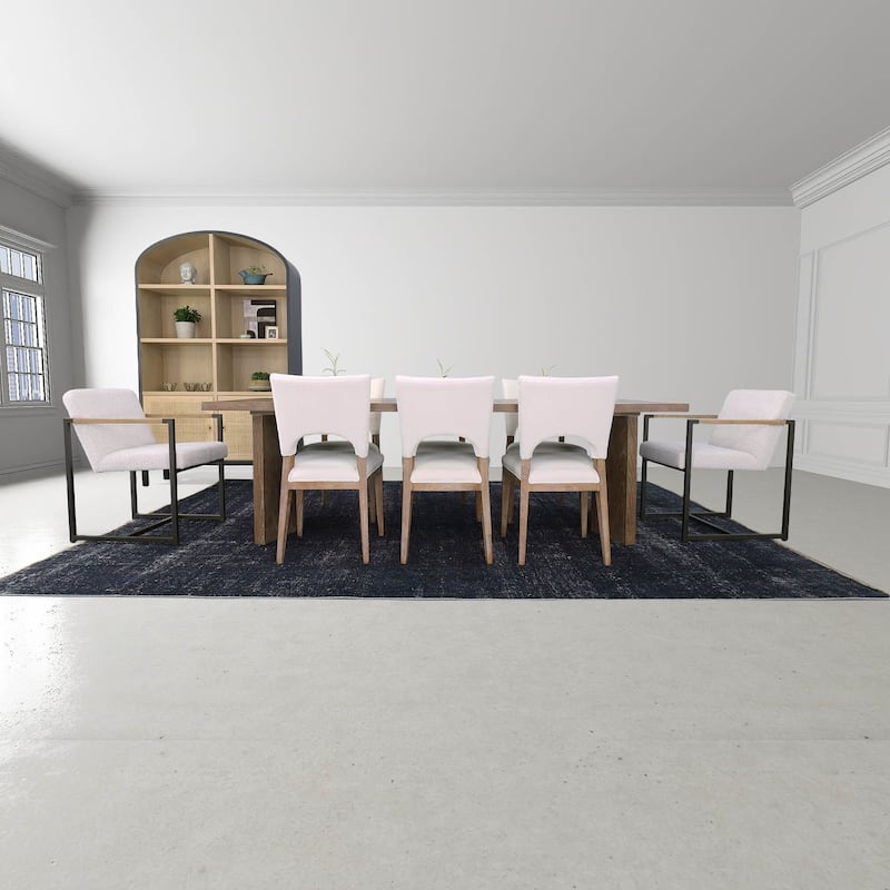 Coco 95" Wide Ash Rectangular Dining Table