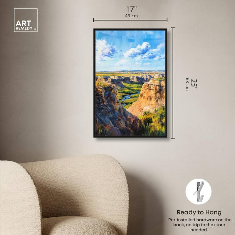 Rolling Hills and Sky II Canvas by Art Remedy