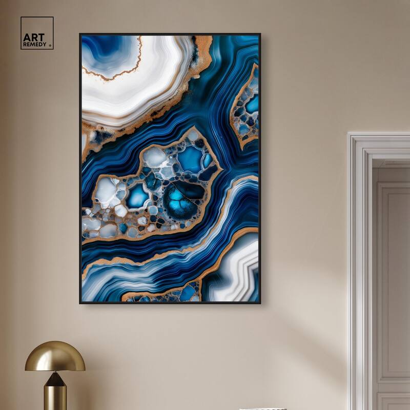 Azure Alveoli I Canvas by Art Remedy