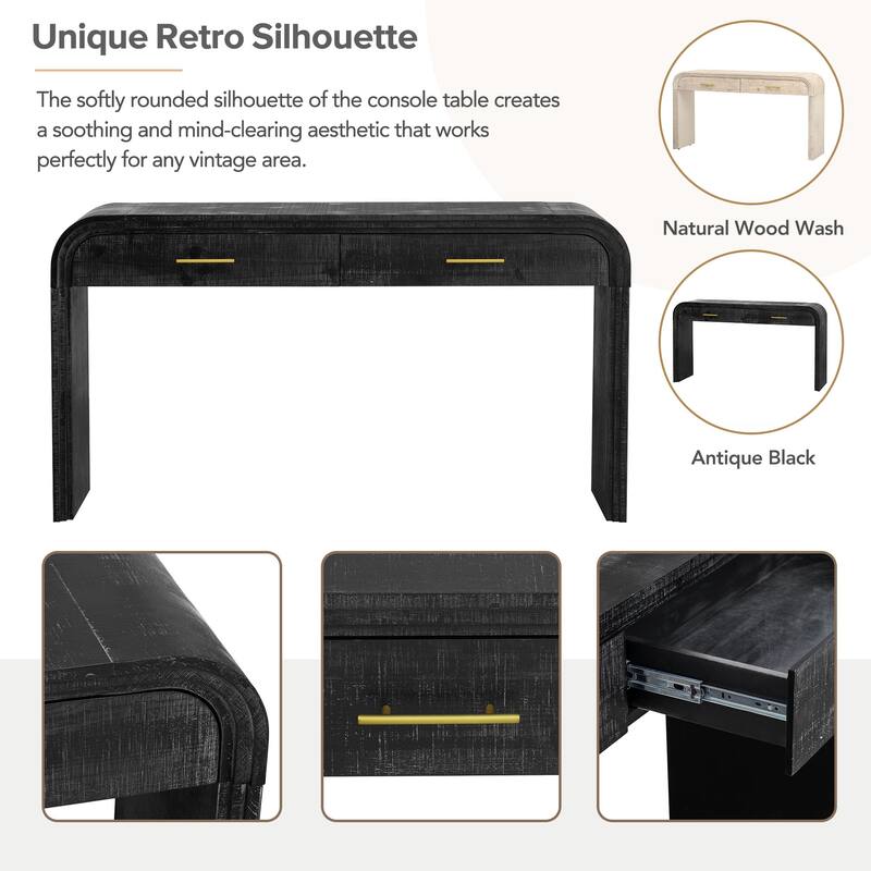 Unique Retro Silhouette Console Table