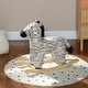 preview thumbnail 8 of 8, Cute Zebra Rocking Horse for Toddlers with Realistic Sounds, Safe Base, and Plush Fabric for Ages 2-4