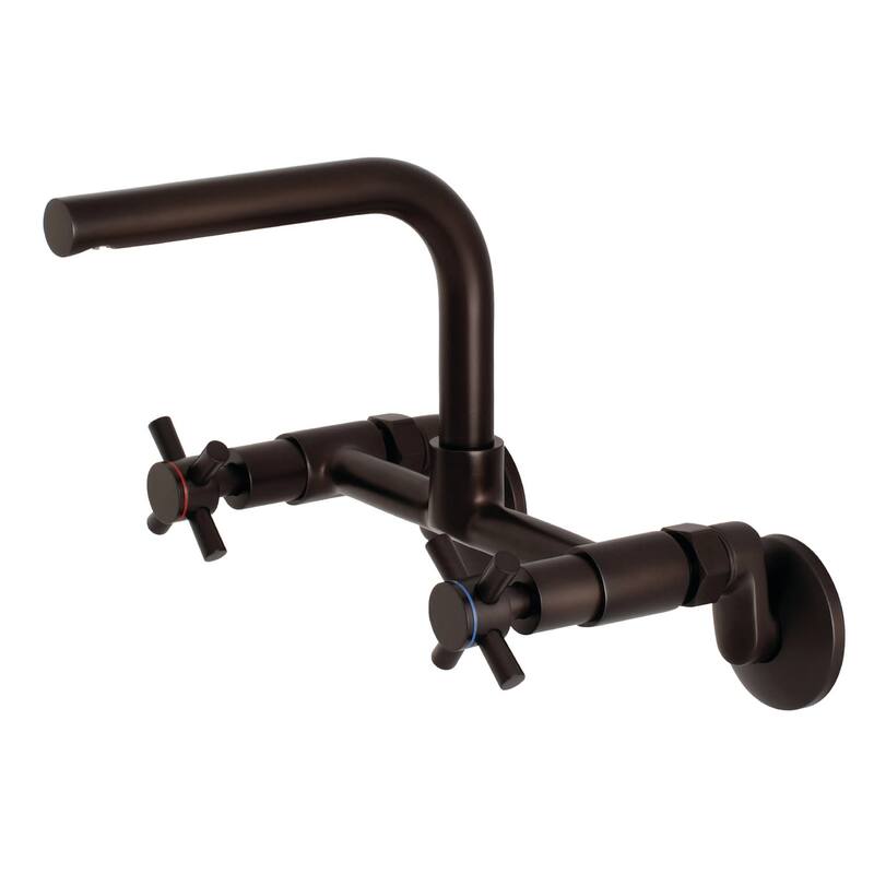Kingston Brass Concord 1.8 GPM Wall Mounted Bridge Kitchen Faucet