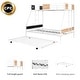 preview thumbnail 14 of 16, Metal Bunk Bed Twin over Full Size with Trundle for 3, Heavy-duty Metal Bedframe with Guard Rails,Triple Metal Bunk Bed Frame