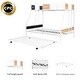 preview thumbnail 3 of 9, Twin over Full Metal Bunk Bed with Trundle, White