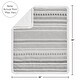 preview thumbnail 5 of 4, Grey Boho Tribal Bohemian Boy Girl Unisex Baby Receiving Security Swaddle Blanket Jacquard Aztec Gender Neutral Modern Geometric