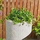 preview thumbnail 38 of 53, Glitzhome Modern Minimalist Spiral LED Polyresin Outdoor Fountain with Small Planter