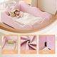 preview thumbnail 5 of 11, Upholstered Toddler Bed with Cloud Design and Safety Guardrails