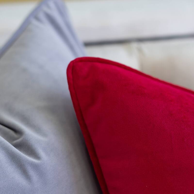 Elisa Velvet 20" Square Decorative Throw Pillow 2PK